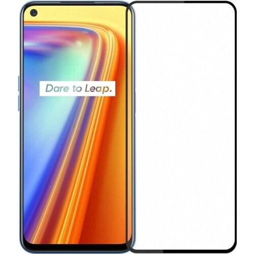 For Realme Narzo 30 4G RMX2156 Realme 7 4G RMX2151 Full Glue Cover Tempered Glass Screen Protector Film