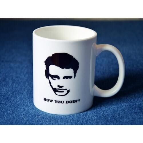 Friends tv show Joey how you doing Pivot central perk mug cup
