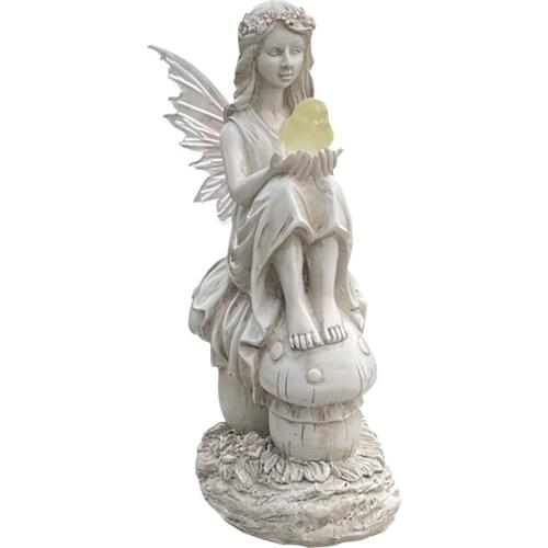 Simple Style Butterfly Elves Female Resin Sculpture Plaster Portrait Furnishings Garden Decoration Living Room Bedroom enhanced