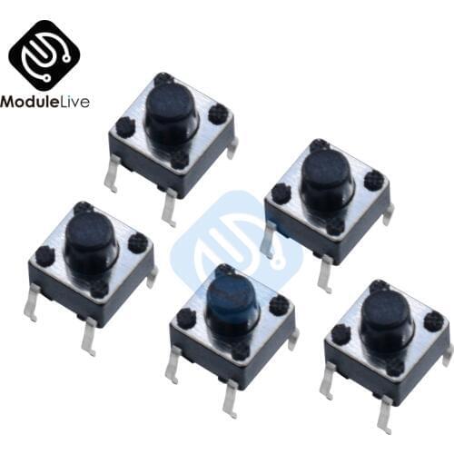 100PCS 6x6x6mm 6*6*6 mm Miniature Micro Momentary Tactile Tact Touch Push Button Switches