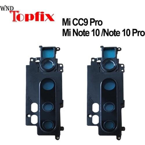 New For Xiaomi Mi CC9 Pro Back Rear Camera Lens Glass With Frame For Xiaomi Mi Note 10 Pro Camera Lens Frame