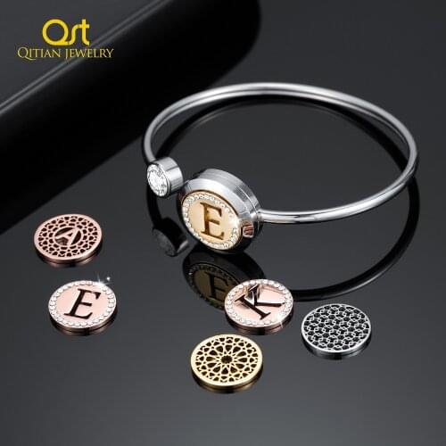 Custom Name Aromatherapy Bracelet Diffuser Jewelry Crystal Essential Oil Diffuser Bracelets Perfume Aroma Initial Letter Bracele