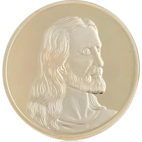 Jesus Last Supper Gold Plated Souvenir Coin Art Collection Collectible Christmas