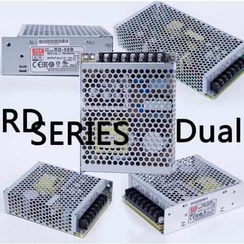 RD-35/50/65/85/125 A/B/1224/2412 Dual power supply meanwell nameplate acdc 5v/12v/13.5v/24v/48v 1/1.3/2/2.2/3/3.7/4/4.6/7/7.7/8A