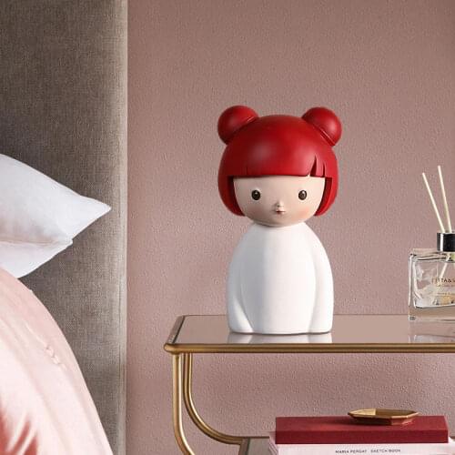 Modern Girl Resin Figurines Crafts Home Living Room Desk Fairy Statues Decoration Office Table Fashion Ornaments Birthday Gifts