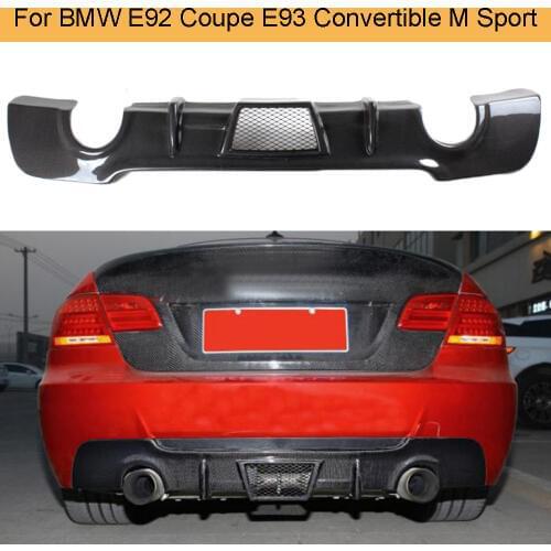 3 Series Carbon Fiber Rear Bumper Diffuser Lip Spoiler for BMW E92 Coupe E93 Convertible M Sport 2008 - 2011 328i Rear Diffuser