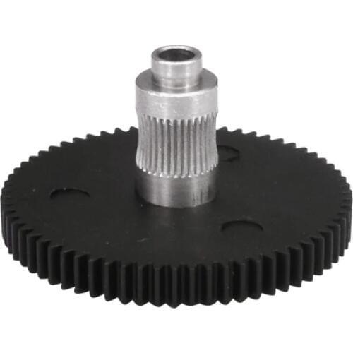 Titan extruder gear 0.5 modulus 66 teeth stainless steel material plastic gear 3D printer accessories