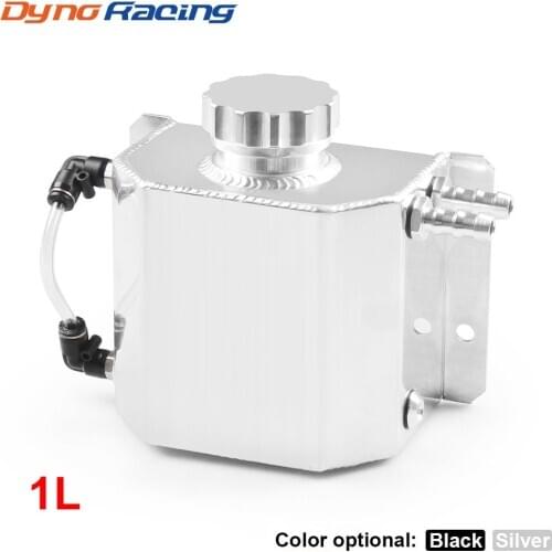Universal 1L Alloy Aluminium Engine Oil Catch Can Breather Tank BX101320