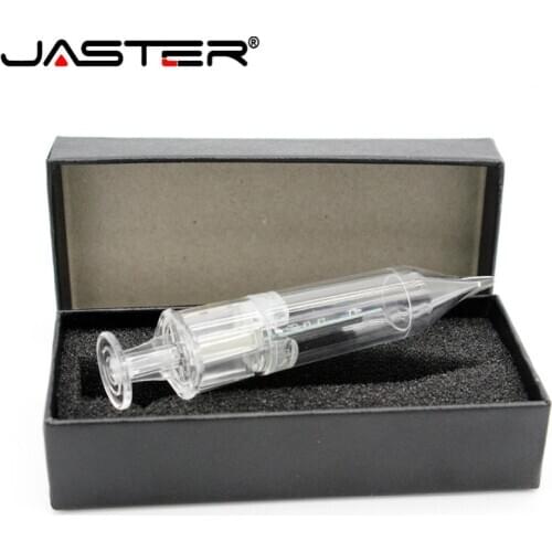 JASTER Doctor syringe usb with box USB Flash Drive pendrive 4GB 8GB 16GB 32GB 64GB USB 2.0 Pen drive U disk Memory Stick gift