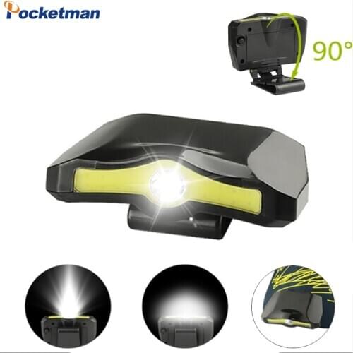 XPE+COB LED Cap Light Clip Headlamp Flashlight Miners Lamp for Hiking Camping Reading Light Working Fishing Cycling Head Lamp