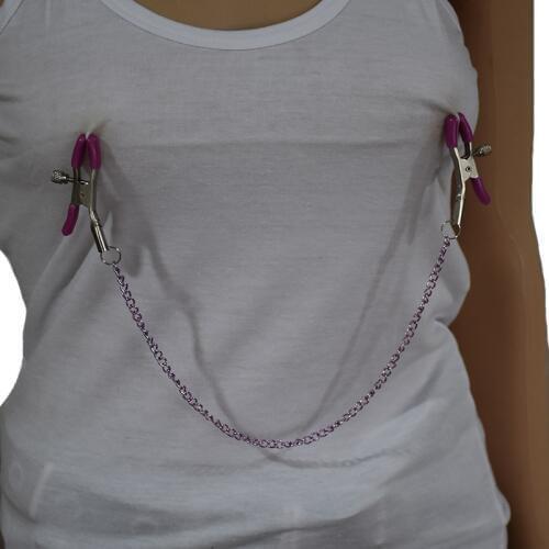 1 Pair 30cm Chains Metal Nipple Clamps SM Products Sex Toys Nipples Clips Adult Games For Couples Flirt Toys Nipple Clips