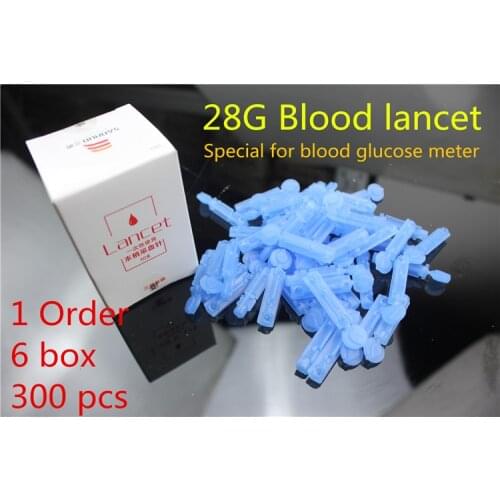 300 (6 boxes) needles massage stick use for pen disposable sterile lancets fleam vent drain blood lancet dedicated 28G