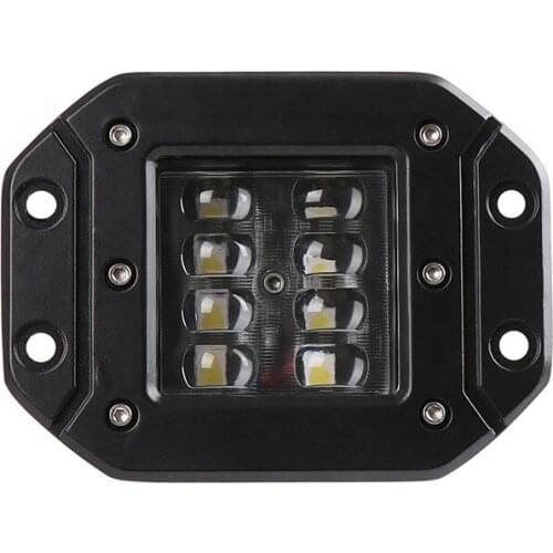 40W 5" Flush Mount LED Work Light Bar Rear Bumper Reverse Pods 4-Row LED Driving Lights For Truck Vehicle