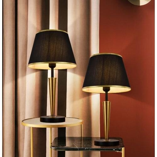 American Golden Table Lamp Bedroom Bedside Desk Lamp Dining Room Bar Lighting Lamp Living Room Kitchen Home Decor Light Fixtures