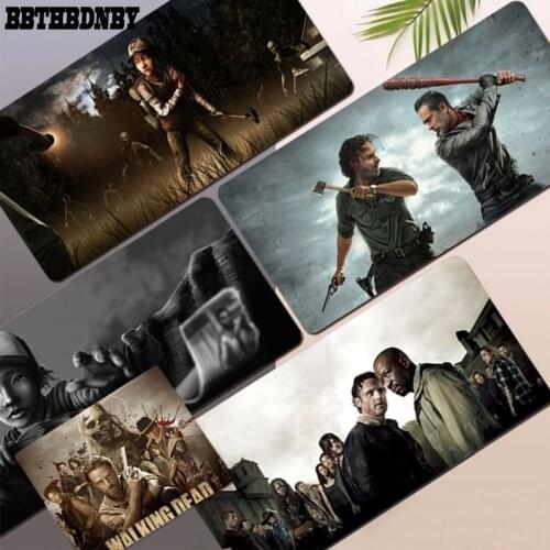 BBTHBDNBY Walking Dead Season Custom Skin Unique Desktop Pad Game Mousepad Size for Cs Go LOL Game Player PC Computer Laptop