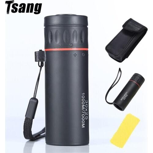 Camping Hiking Telescope 30X25 Night Vision Hunting HD Binoculars Adjustable Focal Length or 7X Monocular Survival Outdoor Tools
