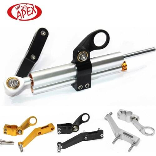 Steering Damper For CBR 954RR CBR954 RR 2002 2003 CNC Aluminum Alloy Stabilizer Set Linear Reversed With Mounting Bracket