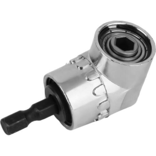 Hot Worldwide 105 Degrees 1/4" Extension Hex Drill Bit Adjustable Hex Bit Angle Driver Screwdriver Socket Holder Adaptor Tools