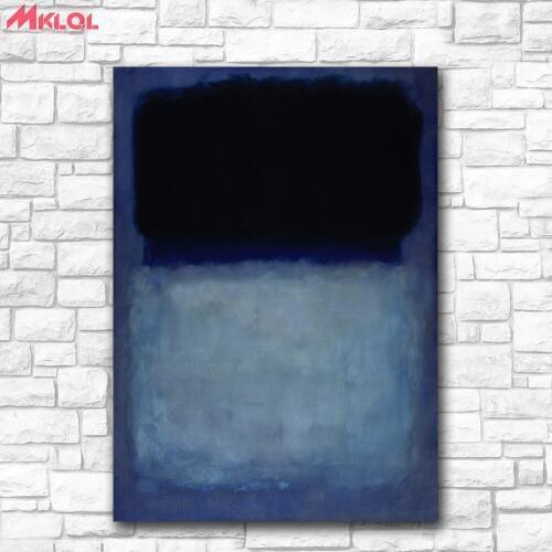 Green_On_Blue_1956 by Nark Rothko Canvas Painting For Living Room Home Decoration Oil Painting On Canvas Wall Painting No Frame