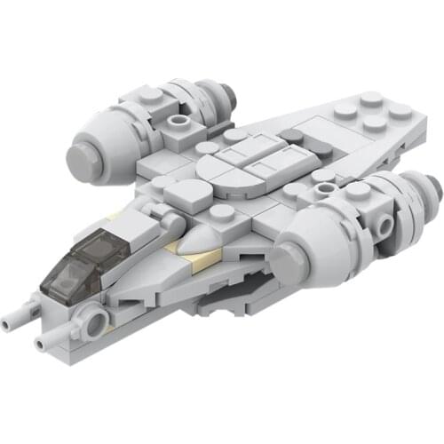 MOC Mini Micro Vehicle For Razor Crest Building Blocks For Star of Space Wars Series DIY Idea Model Spaceship Children Toys Gift