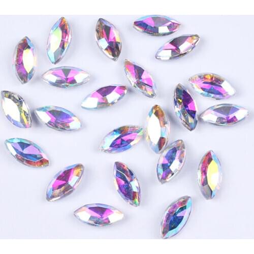 Colorful Stones And Crystals Strass Non Hotfix Horse Eye Rhinestone For Clothes Shining Decor Nail Art Rhinestones Appliques