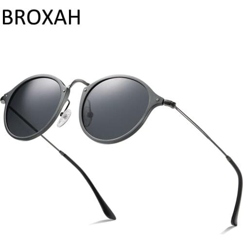 Retro Round Polarized Sunglasses Men Women 2020 Driving Glasses Top Quality Aluminium Magnesium Frame Shades