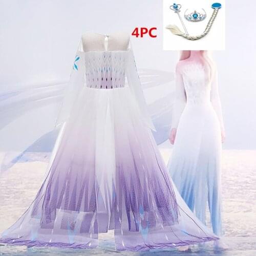 Summer Snow Queen Dress Girl Childrens Dress Girl Girls Tulle Birthday Party Princess Cosplay Dress Dress For Girls 3-12 Years