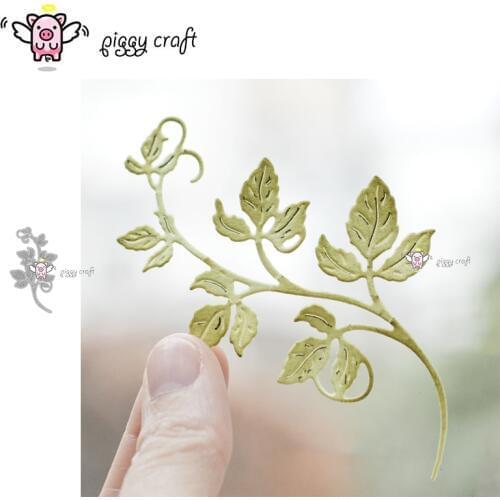 Piggy Craft metal cutting dies cut die mold Leaf strip decoration Scrapbook paper craft knife mould blade punch stencils dies