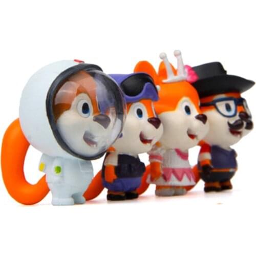 ZOCDOU 1 Piece Cute Astronaut Squirrel Small Statue Little Figurine Crafts Figure Ornament Miniatures