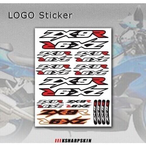 For Kawasaki ZX-3R zx 3r Motorcycle Tail Box Stickers Beak Stickers Helmet Decoration Stickers Shock Absorber Becals Reflective