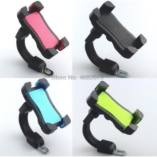 By DHL 100pcs new Universal Battery Car Motorcycle Cell Phone Holder Stand Support Flexible 4-6 Inch Phone Navigator Holder