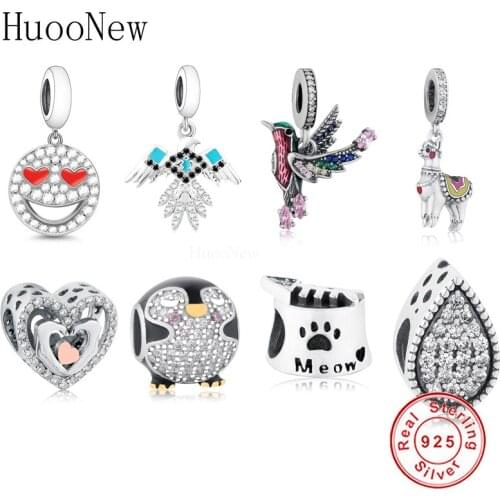 Fit Original pan Charms Bracelet DIY Jewelry Accessories New 925 Sterling Silver Family Forever Satety Chain Charms Beads