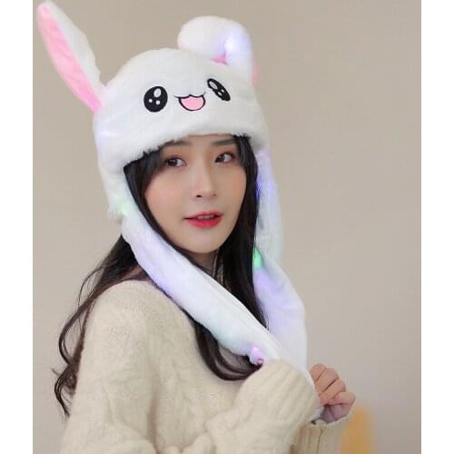Pinching Ears Will Move Rabbit Ear Hats Cute Hats Plush Embroidery Winter Warm Hat Hats Ladies Wide-brimmed Hats Children Hats