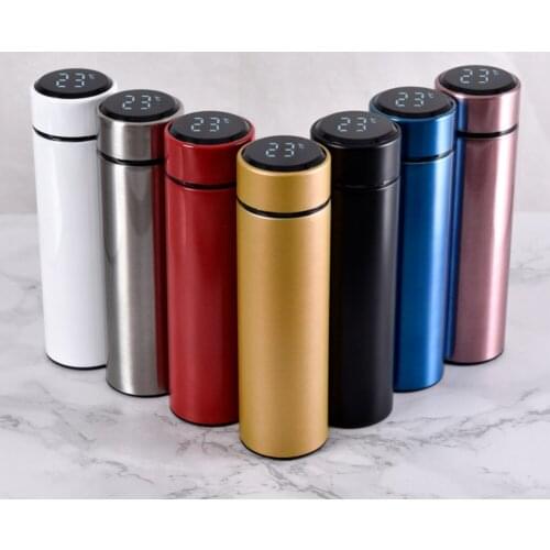 Stainless Steel Thermos Intelligent Temperature Measurement Smart Water Bottle For Coffee Milk Portable LeakProof Travel Thermos