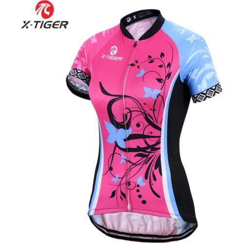 X-Tiger Women Ultraviolet-Proof Cycling Jerseys MTB Bike Clothing Women Cycling Clothing Wear Ropa Ciclismo Bicycle Clothes