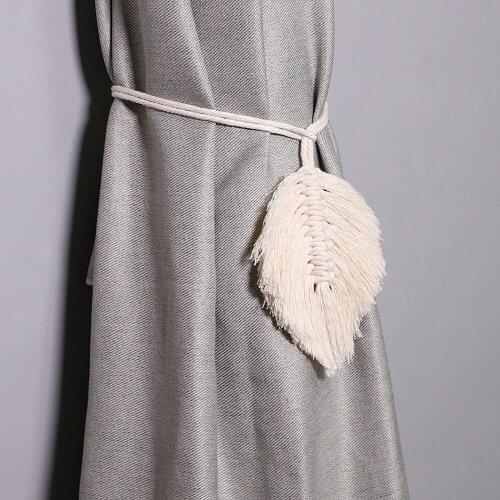 Curtain Tassel Tiebacks Lanyard Home Leaf-shaped Stylish And Practical Handmade