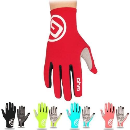 GIYO full Finger Anti-Slip Cycling Gloves with Gel Pad Women Sports Gloves Breathable Elastic Gloves Anti-shock Gloves