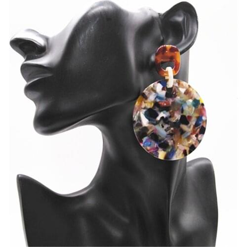 Dangle Design Leopard Print Trendy Jewelry Women Resin Fashion earrings drop earrings Jewelry Wedding Girls Female Gifts