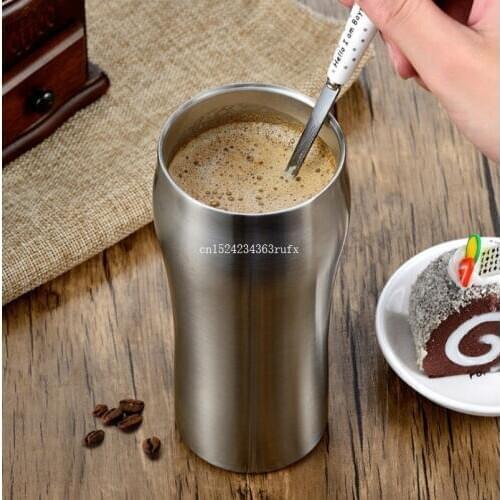 20pcs 430ml Vacuum Cups Stainless Steel Vacuum Flask Suitable Milk Coffee Beer Mug Cup for Home Office Use