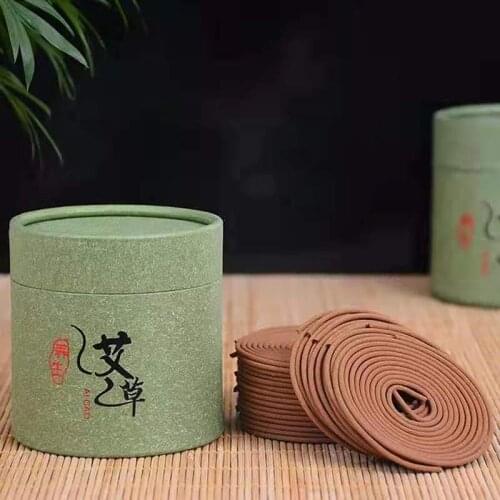 40 plate/box Natural Coil Incense Coil Home Indoor Aromatherapy 4 Hours Sandalwood Incense Coil