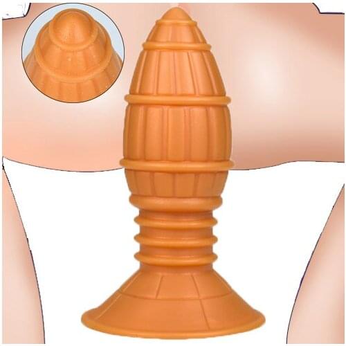 New Deep Thread Anal Plug Suction Cup Big Dildo Butt Plug Prostate Massage Anal Vagina Dilator Sex Toy For Women Men Masturbator