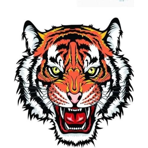 Tiger head car sticker tiger body decoration personality creative scratch cover waterproof decoration sticker for Infiniti car