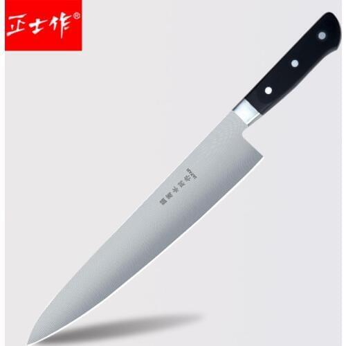Free Shipping ZSZ 5Cr13 Stainless Steel Western-style Cooking Knife Kitchen Chef Sushi Salmon Sashimi Beef Slicing Knife Cleaver