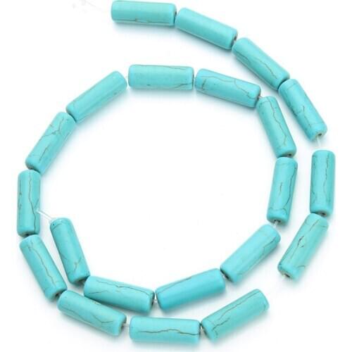 Approx.21pcs/pack 60mm Dia Natural Stone Beads Blue Created Loose Spacer Beads For DIY Jewelry Making Supplies F1310