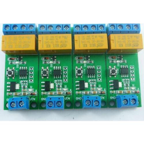 CE032*4 4x 2A DC 5-12V Polarity inversion module Delay Timer DPDT Relay for Motor Eletric Toy Car LED PLC