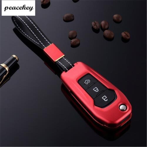Aluminium Alloy Key Cover Shell Case Holder Wallet For Ford Escort Mondeo Everest Ranger Edge Fusion Accessories