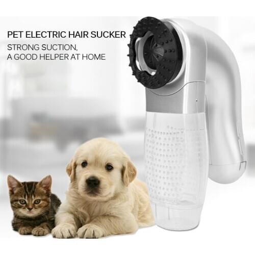 Electric Pet Hair Remover Pet Hair Vacuum Clean Tool Cordless Vacuum Suction Device Cat Dog Grooming Brush Comb