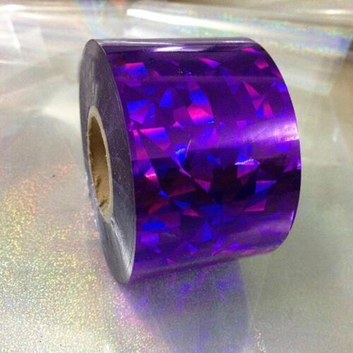 Purple diamond pattern Brand New Transfer Nail Foil Decal Stickers for Nail Art Decorations