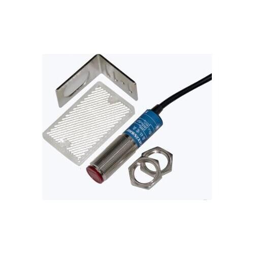 FREE SHIPPING M18 Laser Sensor Feedback Reflex Photoelectric Switch Sn-4m 200mA 10-30VDC Visible Light SYM18J-4SN1/4SP1