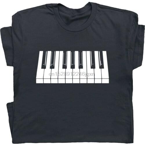 Piano Keyboard T Shirt Beethoven Mozart Keytar Keys Cool Pianist Player Gift Tee Loose Size Top Ajax Funny Tee Shirt